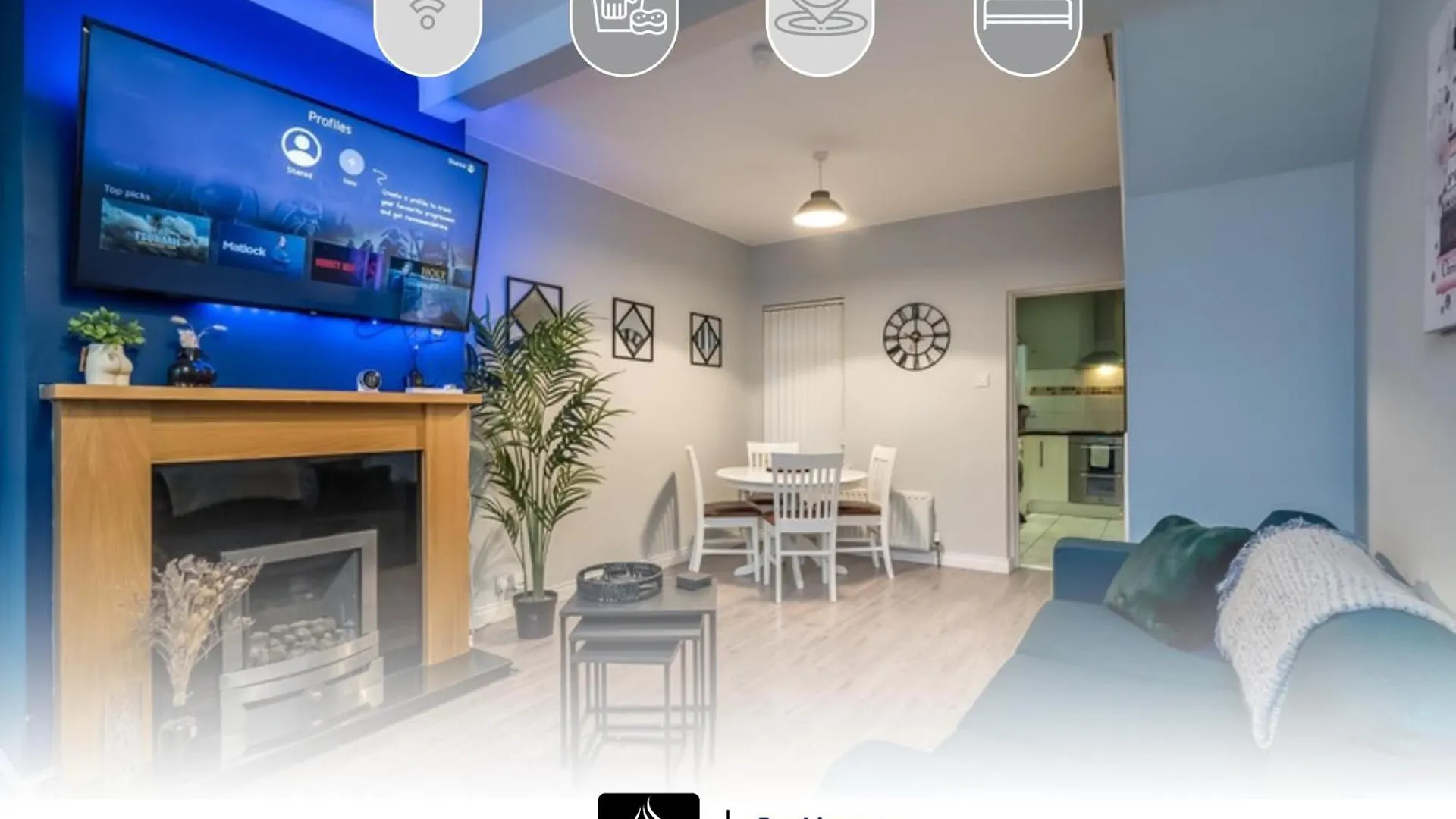 2 Bedrooms House By Boyeilles Apartments Short Lets & Serviced Accommodation Belfast With Free Wifi